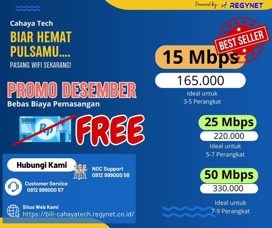 Promo Desember 2025 GRATIS Pemasangan